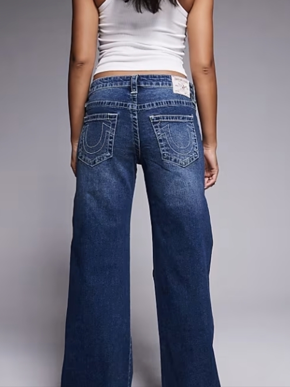True Religion Bobbi baggy jeans in dark wash blue - Picture 4 of 11